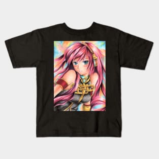 Vocaloid Megurine Luka Drawing Kids T-Shirt